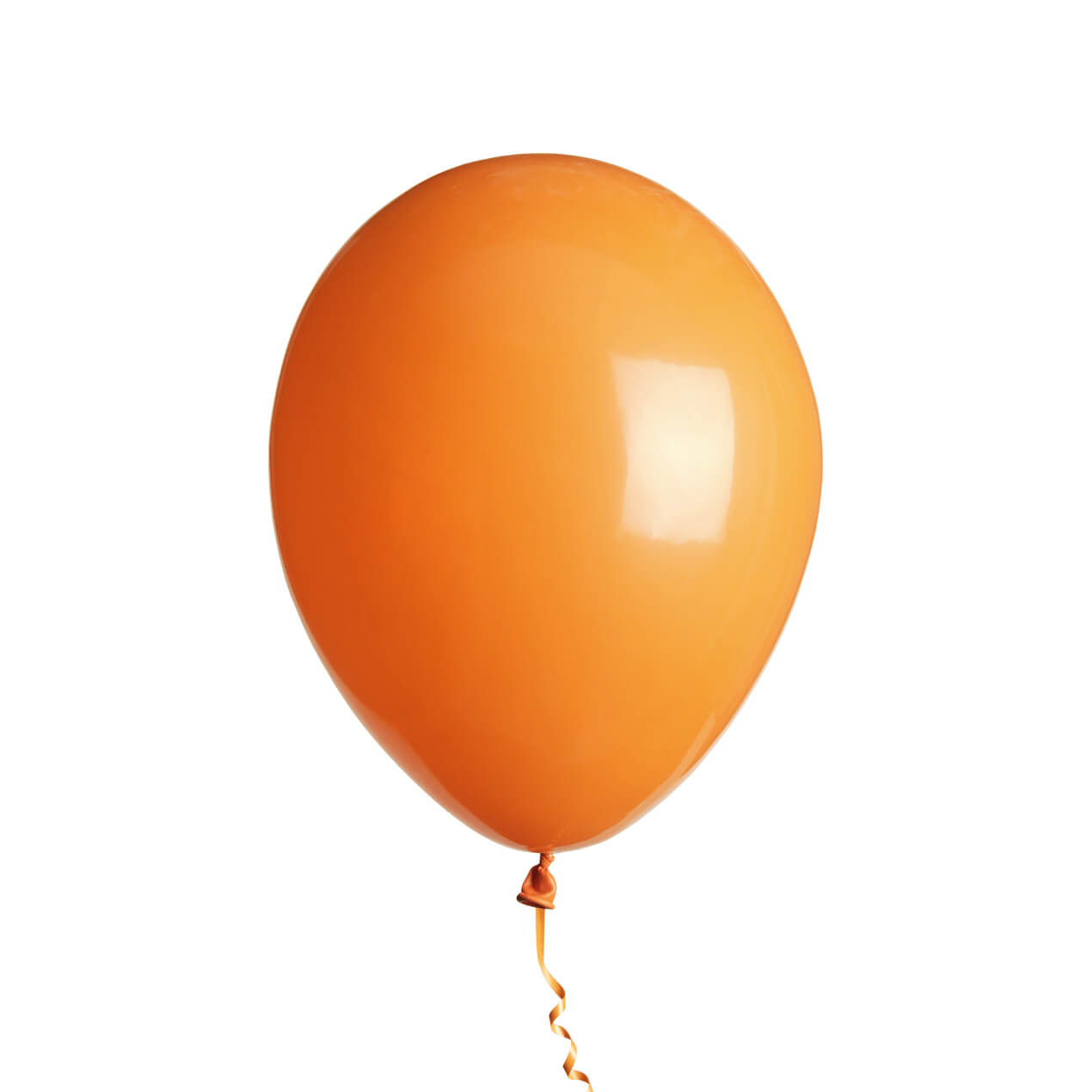 Orange ballon on a white background